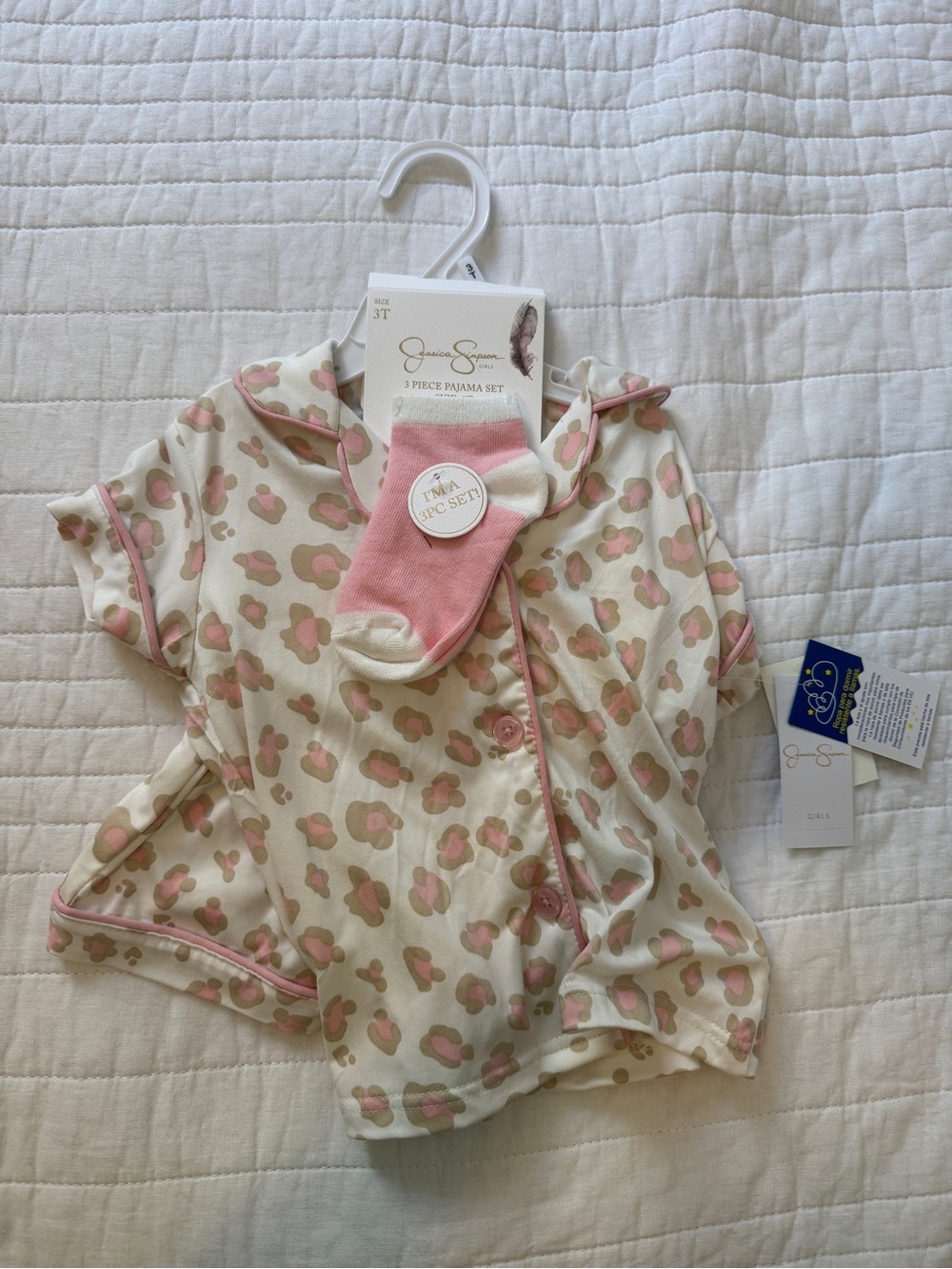 Jessica Simpson toddler girls Pajama Set with Socks